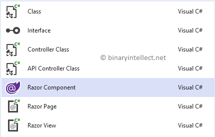 binaryintellect blazor application build razor side customers following code open file server