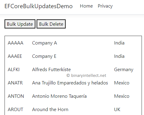 Perform Bulk Updates And Deletes In Entity Framework Core ...